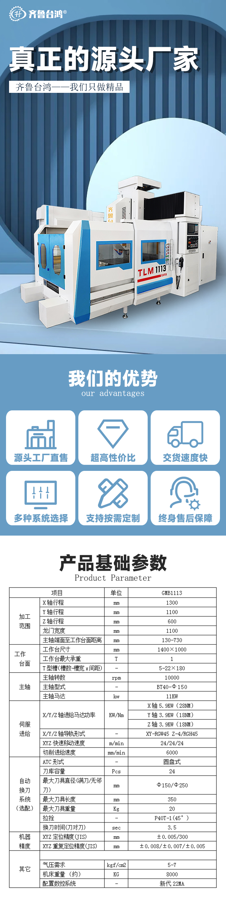 TLM1113龍門加工中心高精度臥式數(shù)控龍門銑床