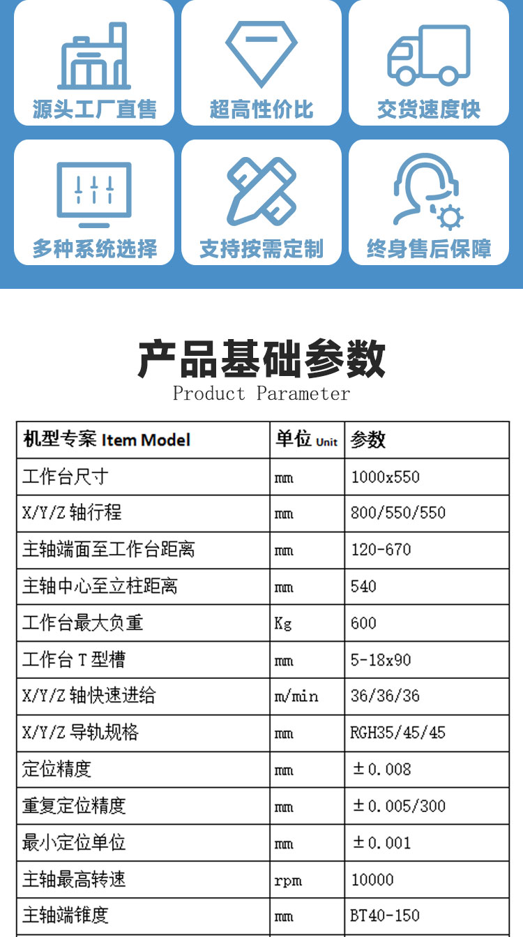 VMC855加工中心機床三軸線規(guī)加工中心立式cnc數(shù)控銑床